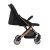 MoMi ESTELLE Black Gold czarno-złoty bestsellerowy wózek spacerowy dla dziecka