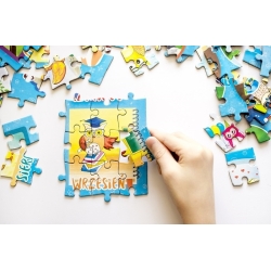 Puzzle Magnetyczne Miesiące Maka Kids 915057 zestaw 120 magnetycznych puzzli