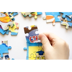 Puzzle Magnetyczne Miesiące Maka Kids 915057 zestaw 120 magnetycznych puzzli