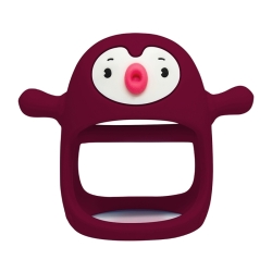 Smily Mia Gryzak Silikonowy Pingwin Buddy Red gryzaczek dla dziecka