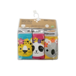 Majtki dziewczęce bokserki dla dziecka 4-5 lat Zoocchini Power Flower 3 sztuki majteczek dla dziewczynki