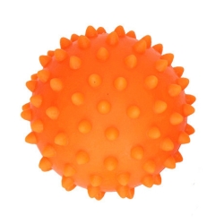 Pomarańczowa piłeczka sensoryczna do masażu Jeżyk w pudełku Hencz Toys 529