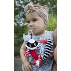 Zawieszka do smoczka SzopHop czerwona Hencz Toys 623