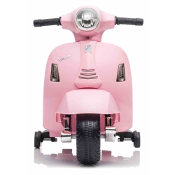 Scooter Piaggio Vespa Pudrowy Róż pojazd akumulatorowy jeździk skuter z napędem elektrycznym Sun Baby J04.003.1.3