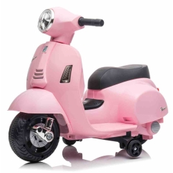 Scooter Piaggio Vespa Pudrowy Róż pojazd akumulatorowy jeździk skuter z napędem elektrycznym Sun Baby J04.003.1.3