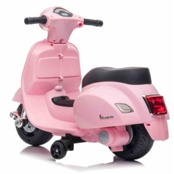 Scooter Piaggio Vespa Pudrowy Róż pojazd akumulatorowy jeździk skuter z napędem elektrycznym Sun Baby J04.003.1.3