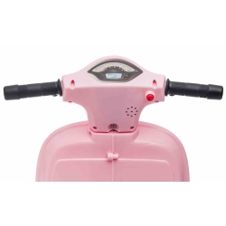 Scooter Piaggio Vespa Pudrowy Róż pojazd akumulatorowy jeździk skuter z napędem elektrycznym Sun Baby J04.003.1.3