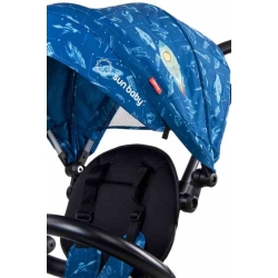 Rowerek trójkołowy pompowane koła Sun Baby Qplay Rito niebieski UFO rower dla dziecka