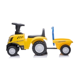 Traktor z przyczepą New Holland żółty pojazd jeździk Sun Baby J05.043.1.1