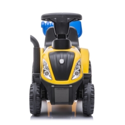 Traktor z przyczepą New Holland żółty pojazd jeździk Sun Baby J05.043.1.1