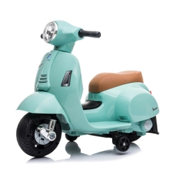 Scooter Piaggio Vespa MINT miętowy pojazd akumulatorowy jeździk skuter z napędem elektrycznym Sun Baby J04.003.1.1