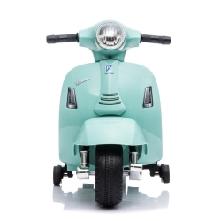 Scooter Piaggio Vespa MINT miętowy pojazd akumulatorowy jeździk skuter z napędem elektrycznym Sun Baby J04.003.1.1