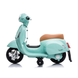 Scooter Piaggio Vespa MINT miętowy pojazd akumulatorowy jeździk skuter z napędem elektrycznym Sun Baby J04.003.1.1