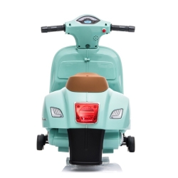 Scooter Piaggio Vespa MINT miętowy pojazd akumulatorowy jeździk skuter z napędem elektrycznym Sun Baby J04.003.1.1