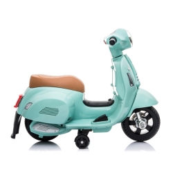 Scooter Piaggio Vespa MINT miętowy pojazd akumulatorowy jeździk skuter z napędem elektrycznym Sun Baby J04.003.1.1