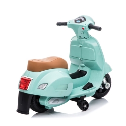 Scooter Piaggio Vespa MINT miętowy pojazd akumulatorowy jeździk skuter z napędem elektrycznym Sun Baby J04.003.1.1