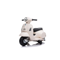 Scooter Piaggio Vespa WHITE biały pojazd akumulatorowy jeździk skuter z napędem elektrycznym Sun Baby J04.003.1.2