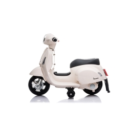 Scooter Piaggio Vespa WHITE biały pojazd akumulatorowy jeździk skuter z napędem elektrycznym Sun Baby J04.003.1.2