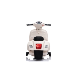 Scooter Piaggio Vespa WHITE biały pojazd akumulatorowy jeździk skuter z napędem elektrycznym Sun Baby J04.003.1.2