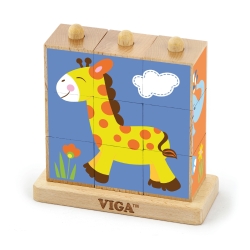 VIGA Kostki logiczne ZOO 50834