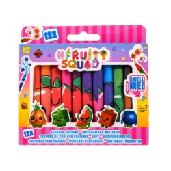Fruity Squad Pachnące Kredki 60354 Zestaw 12 pachnących kolorowych kredek