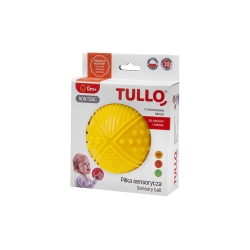 TULLO 463 Piłka Sensoryczna 4 struktury żółta