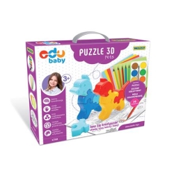 WADER EDU BABY 42160 Puzzle ZOO 3D Pets 29 elementów