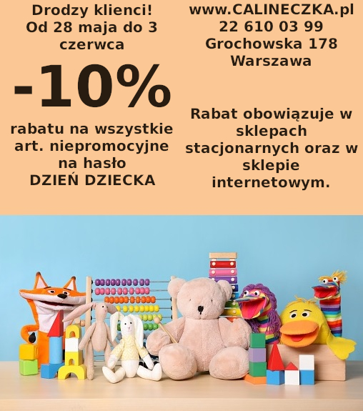 Rabat 10% na hasło Dzień Dziecka