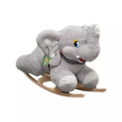 Zabawka na biegunach Słonik zabawka na płozach Dumbo szary bujak dla dziecka