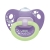 NUK silikonowy smoczek uspokajający Classic Happy Nights fioletowy + szary 2 sztuki rozmiar 1 (0-6 miesięcy) 730495